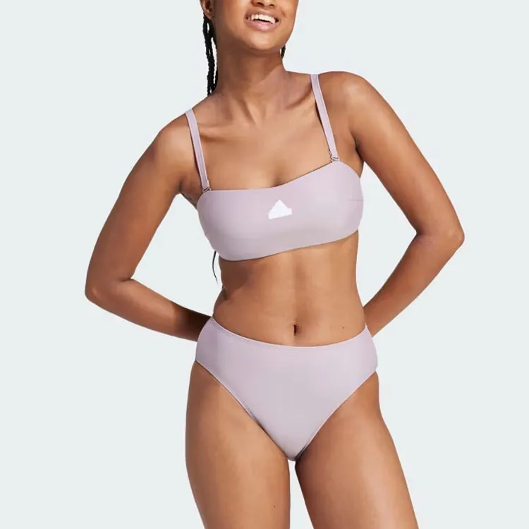 Adidas Iconisea Versatile Bandeau Bikini Top Bikini Women's Pink Purple-1