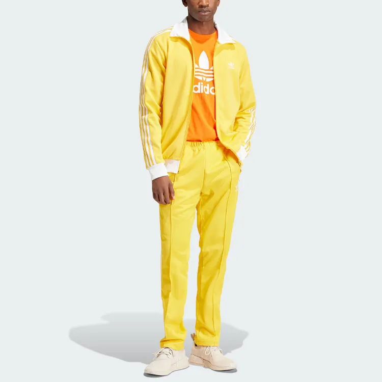 Adidas Originals Adicolor Beckenbauer Track Top Jackets Coats Men's Sunlight Yellow-3