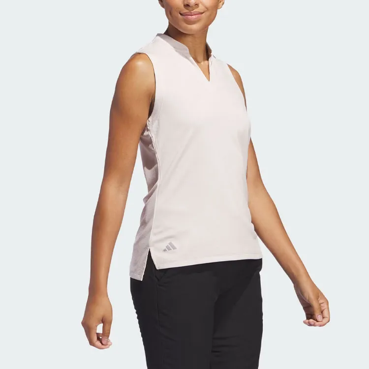 Adidas Free Shipping With AdiClub Ultimate365 Textured Sleeveless Polo Shirt-2
