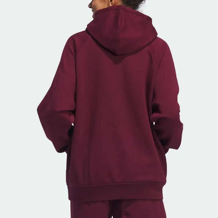 Adidas All Szn Valentine's Day Pullover Hoodie Sweatshirt Women's Maroon-2