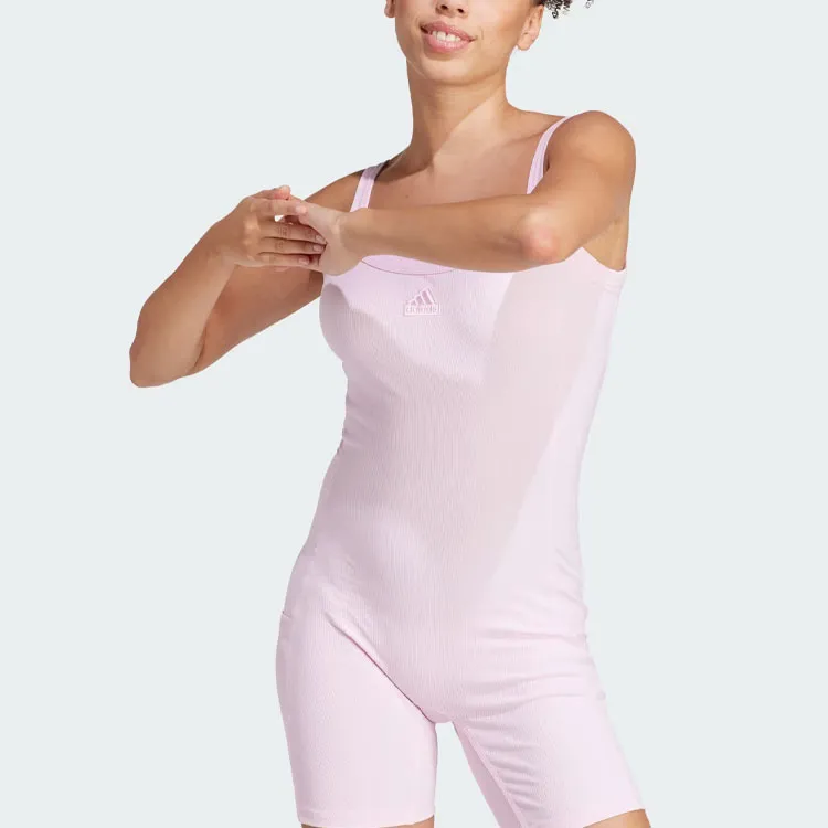 Adidas Lounge Ribbed Bodysuit Bodysuits Women's Pink-2