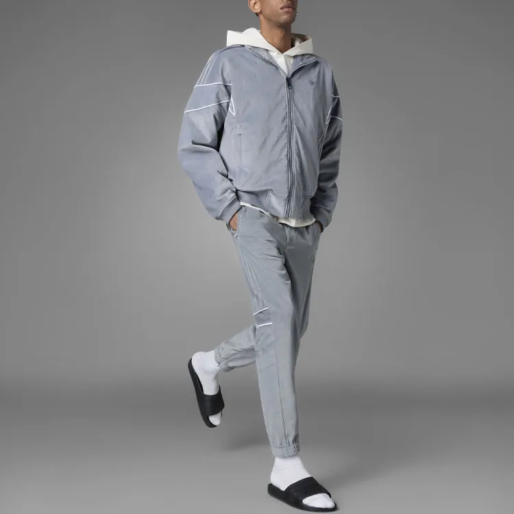 Adidas Originals Blue Version Challenger Pants Knitted Sweatpants International Version Men's Gray-3