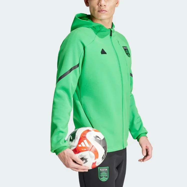 Adidas Austin Fc Designed For Gameday Anthem Jacket Jackets Coats Men's Green-3