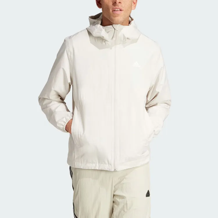 Adidas Essentials Rain.Rdy Jacket Jackets Coats Men's Aluminum Gray-1