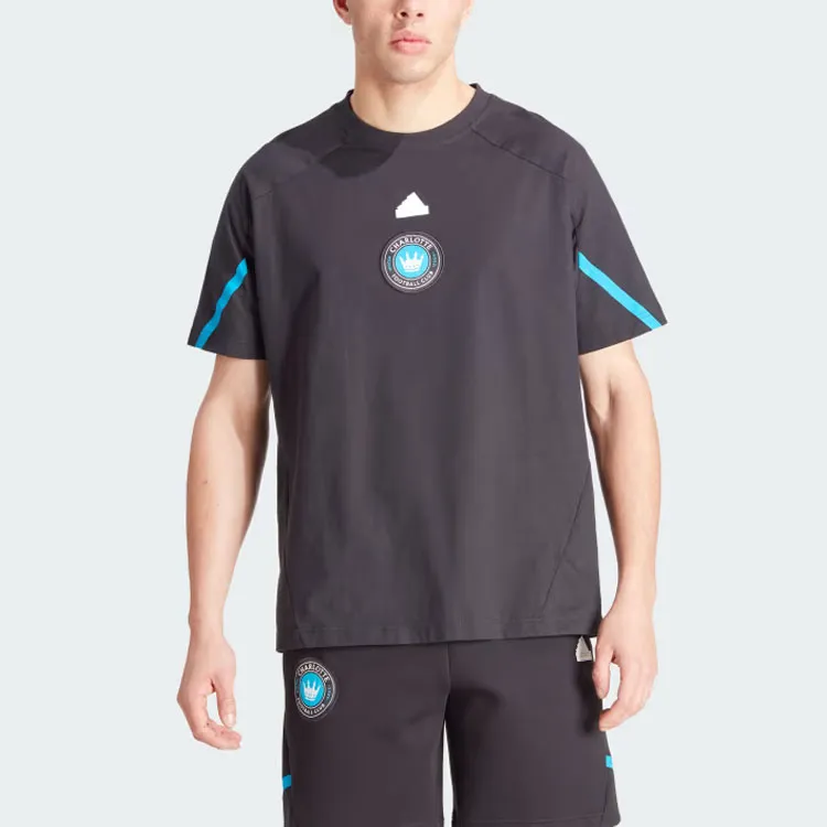 Adidas Free Shipping With AdiClub Charlotte Fc Designed For Gameday Travel Tee-1