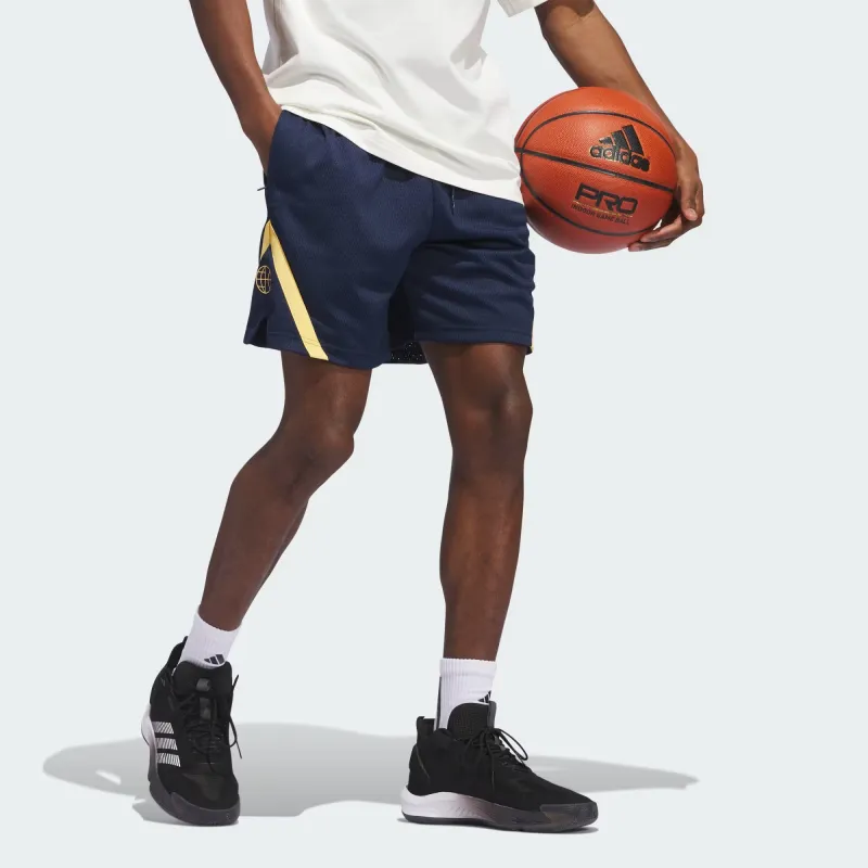 Adidas Free Shipping With AdiClub Adidas Select World Wide Hoops Shorts-3