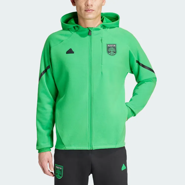 Adidas Austin Fc Designed For Gameday Anthem Jacket Jackets Coats Men's Green-1