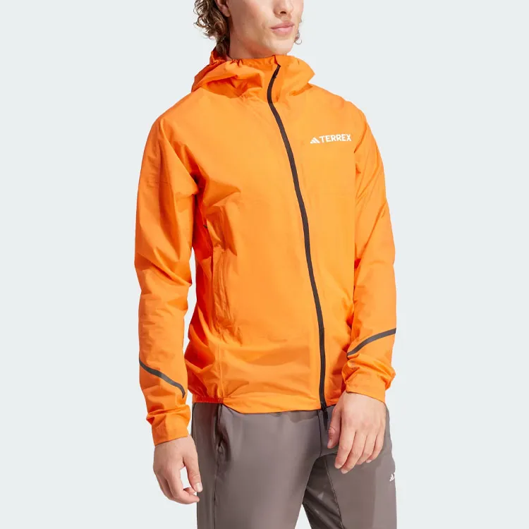 Adidas Terrex Xperior 2.5l Light Rain.Rdy Jacket Jackets & Coats Men's Half Impact Orange-3