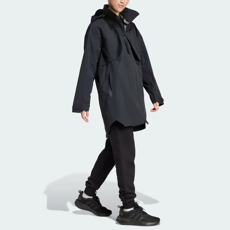 Adidas Myshelter Rain.Rdy Parka Jackets Coats Women's Black-3