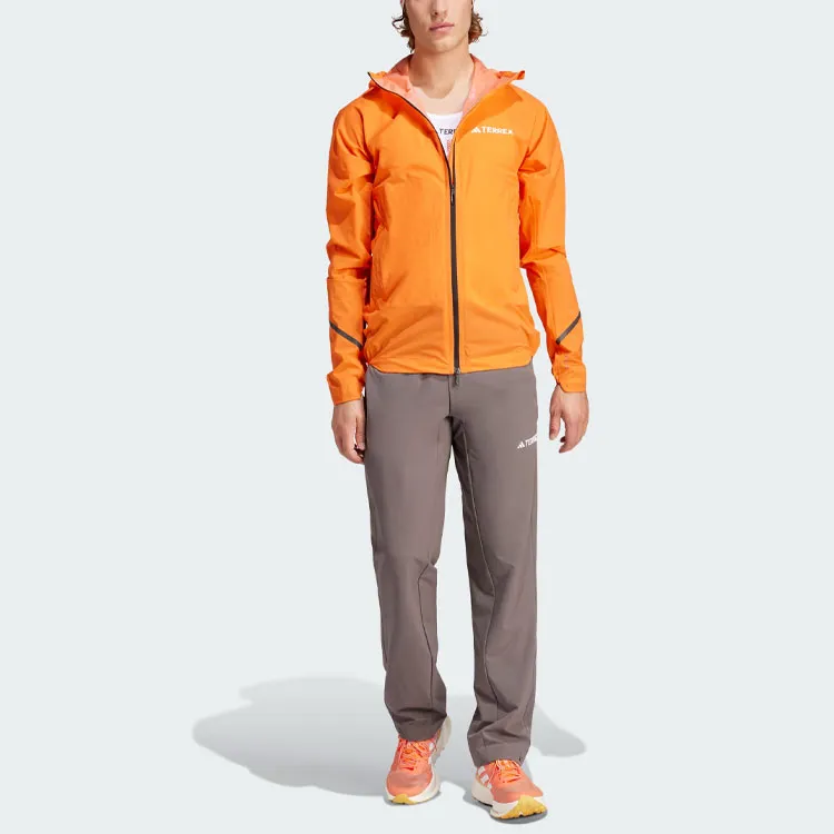 Adidas Terrex Xperior 2.5l Light Rain.Rdy Jacket Jackets & Coats Men's Half Impact Orange-4