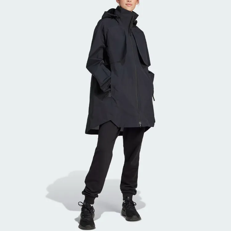 Adidas Myshelter Rain.Rdy Parka Jackets Coats Women's Black-1