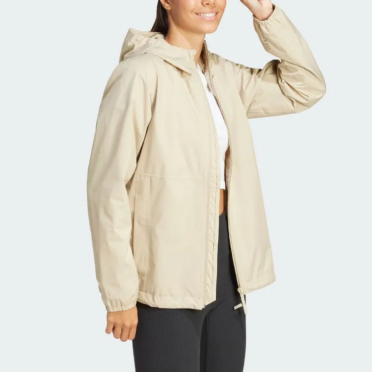 Adidas Essentials Rain.Rdy Jacket Jackets Coats Women's Khaki-3