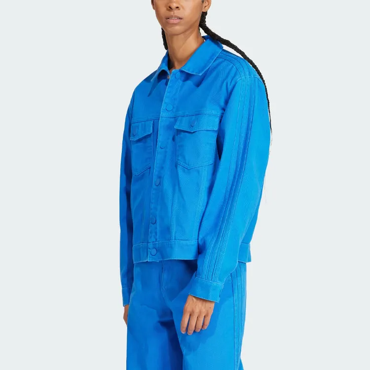 Adidas Originals Kseniaschnaider 3 Stripes Dyed Jacket Jackets & Coats Women's Blue-3