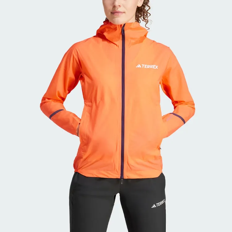 Adidas Terrex Xperior 2.5l Light Rain.Rdy Jacket Jackets Coats Women's Half Impact Orange-1