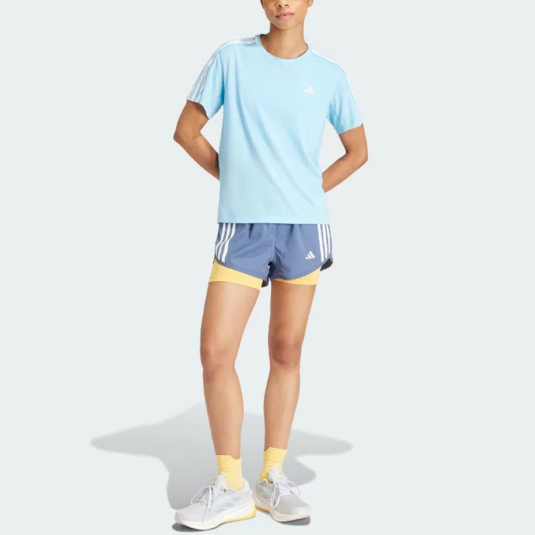 Adidas Free Shipping With AdiClub Own The Run 3 Stripes Tee-3