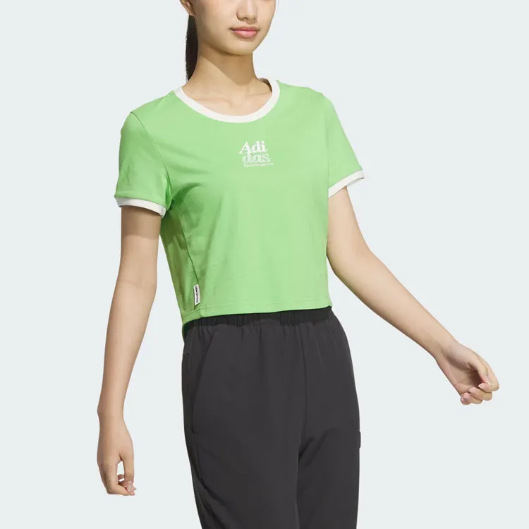 Adidas T Shirt Women's Sour Green-3