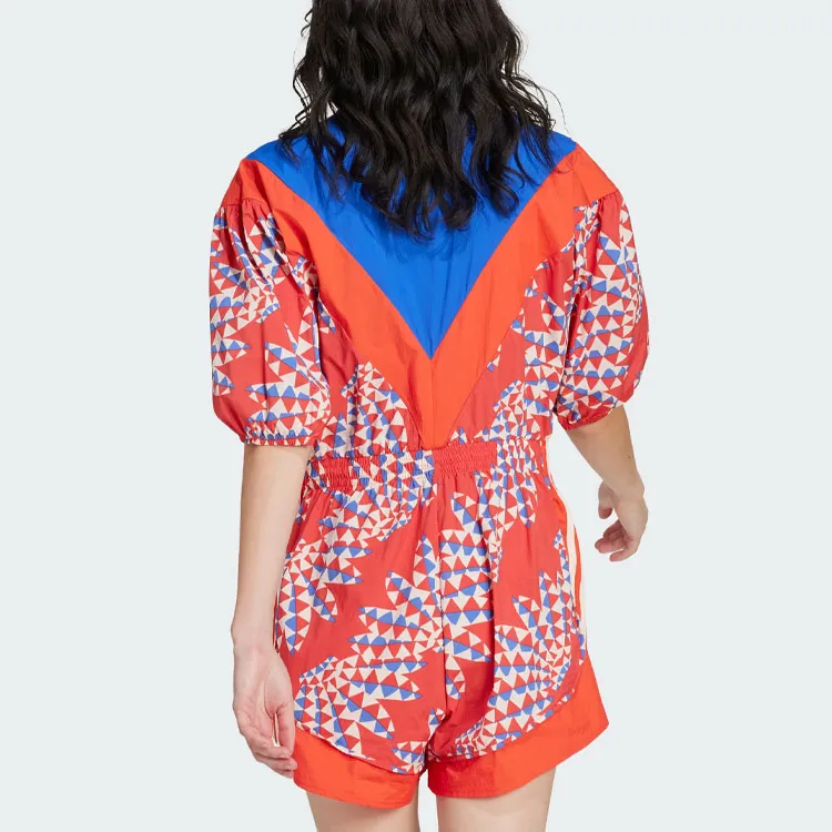 Adidas x FARM RIO Premium Bodysuit Jumpsuit Women's Bright Red-2