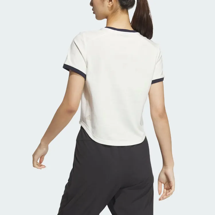 Adidas T Shirt Women's Jade White-2
