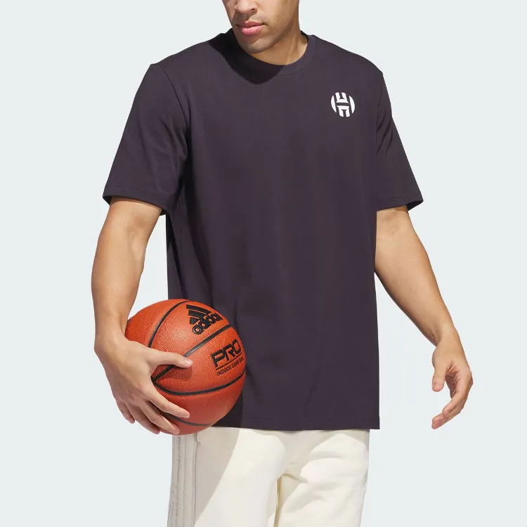 Adidas T Shirt Men's Black Purple-2