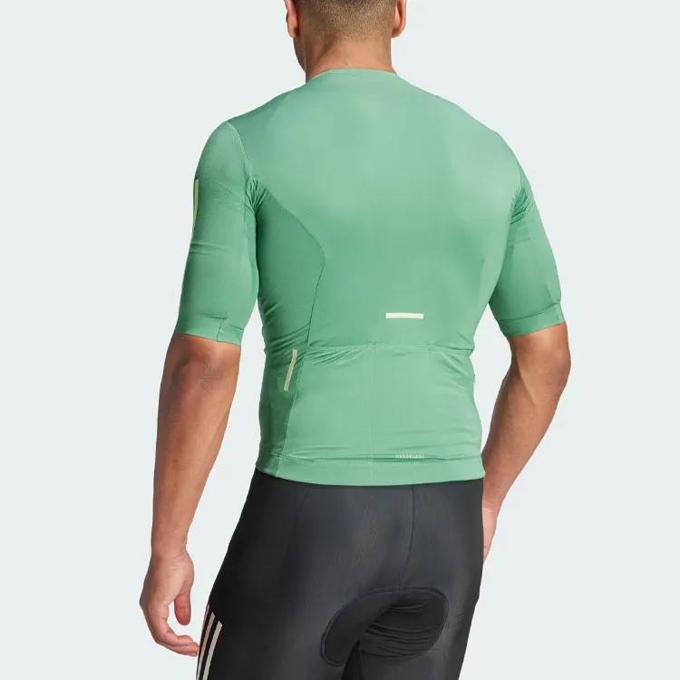 Adidas Tempo 3 Stripes Cycling Jersey Cycling Clothing Men's Green-2