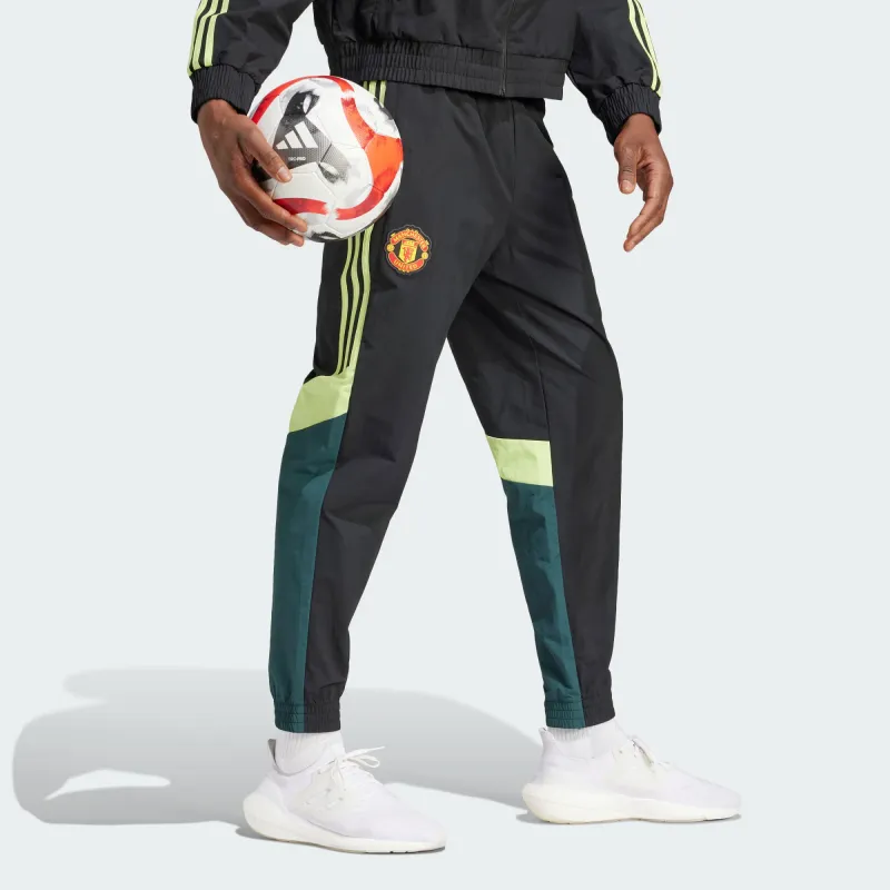 Adidas Manchester United Woven Track Pants Woven Sweatpants Men's Black-3