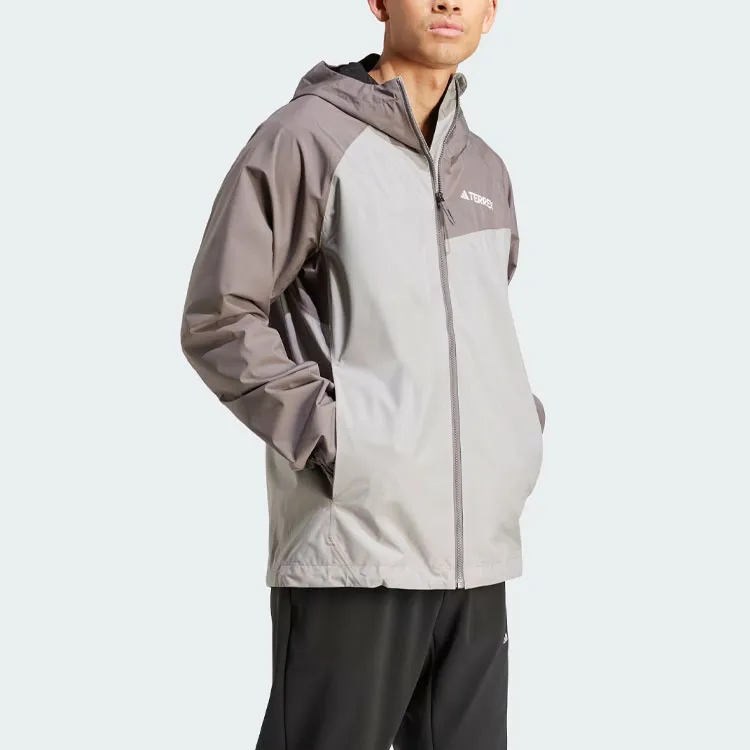 Adidas Terrex Multi 2l Rain.Rdy Jacket Jackets Coats Men's Charcoal Gray-3
