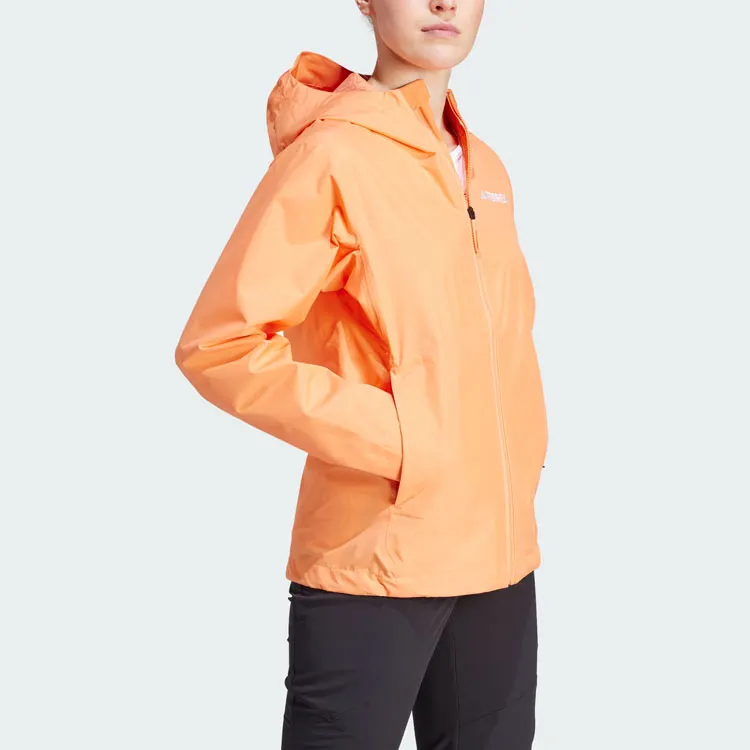 Adidas Terrex Multi 2.5l Rain.Rdy Jacket Jackets Coats Women's Amber-3