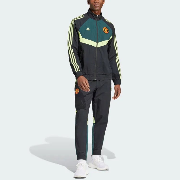 Adidas Manchester United Woven Track Pants Woven Sweatpants Men's Black-4