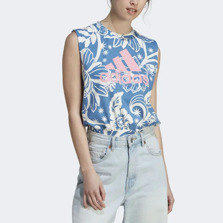 Adidas x FARM RIO Bodysuit Bodysuits Women's Blue-1