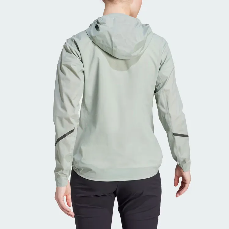 Adidas Terrex Xperior 2.5l Light Rain.Rdy Jacket Jackets Coats Women's Silver Green-2