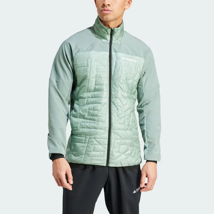 Adidas Terrex Xperior Varilite Hybrid Primaloft Jacket Jackets Coats Men's Silver Green-1