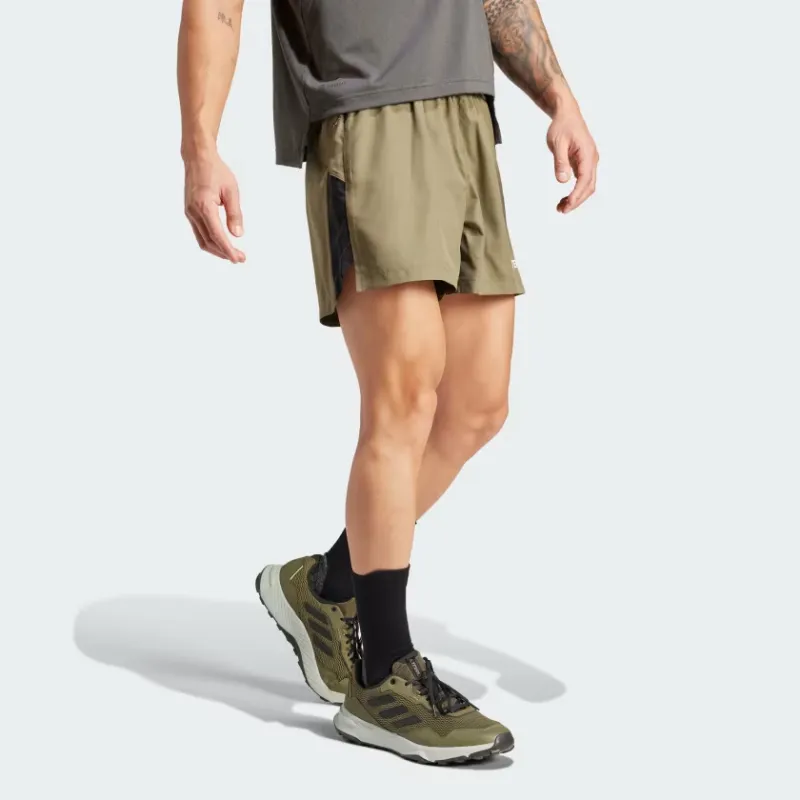 Adidas Terrex Multi Trail Running Shorts Sports Shorts Men's Olive Green-2