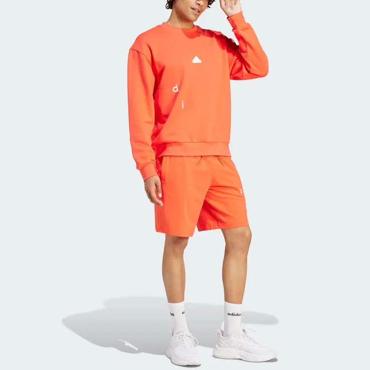 Adidas Embroidered Sweatshirt Sweatshirt Men's Light Red-3