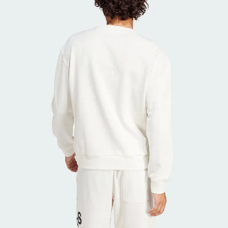 Adidas Embroidered Sweatshirt Sweatshirt Men's Jade White-2