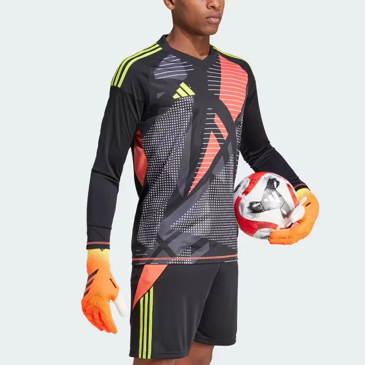 Adidas Tiro 24 Competition Long Sleeve Goalkeeper Jersey Soccer Jersey Men's Black-4