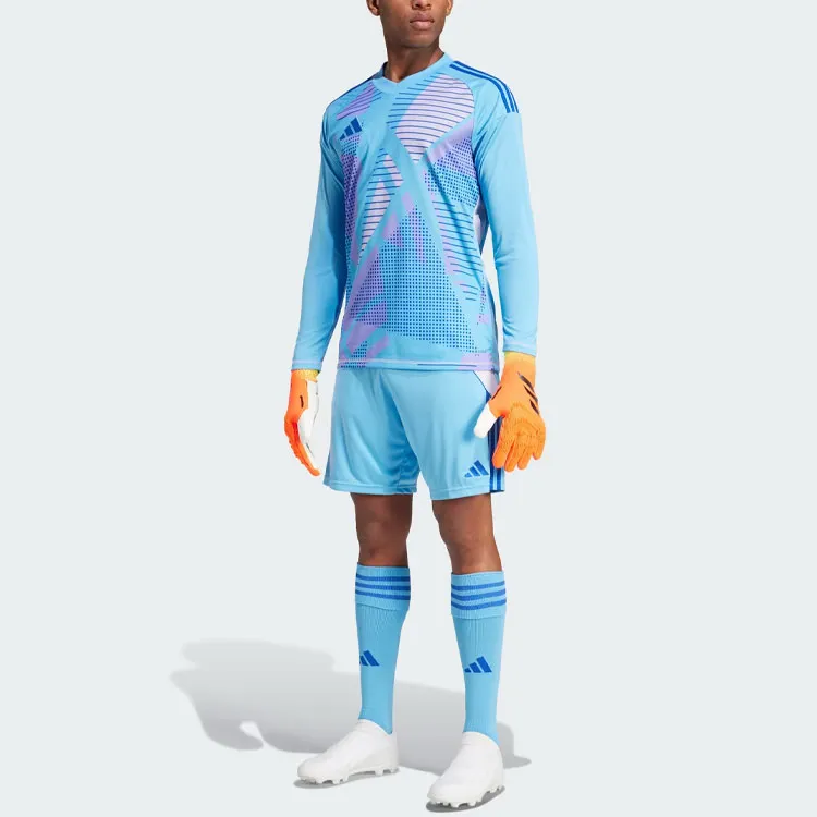 Adidas Tiro 24 Competition Long Sleeve Goalkeeper Jersey Soccer Jersey Men's Half Blue-5