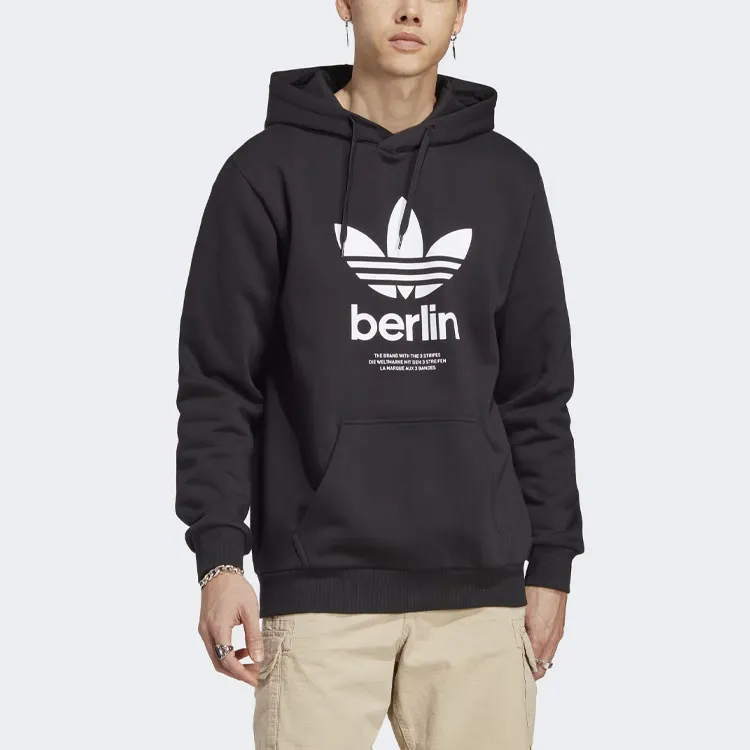 Adidas Originals Icone Berlin City Originals Hoodie Sweatshirt Men's Black-1