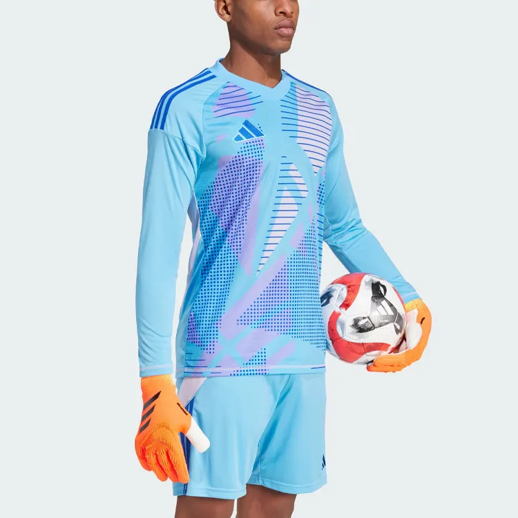 Adidas Tiro 24 Competition Long Sleeve Goalkeeper Jersey Soccer Jersey Men's Half Blue-4