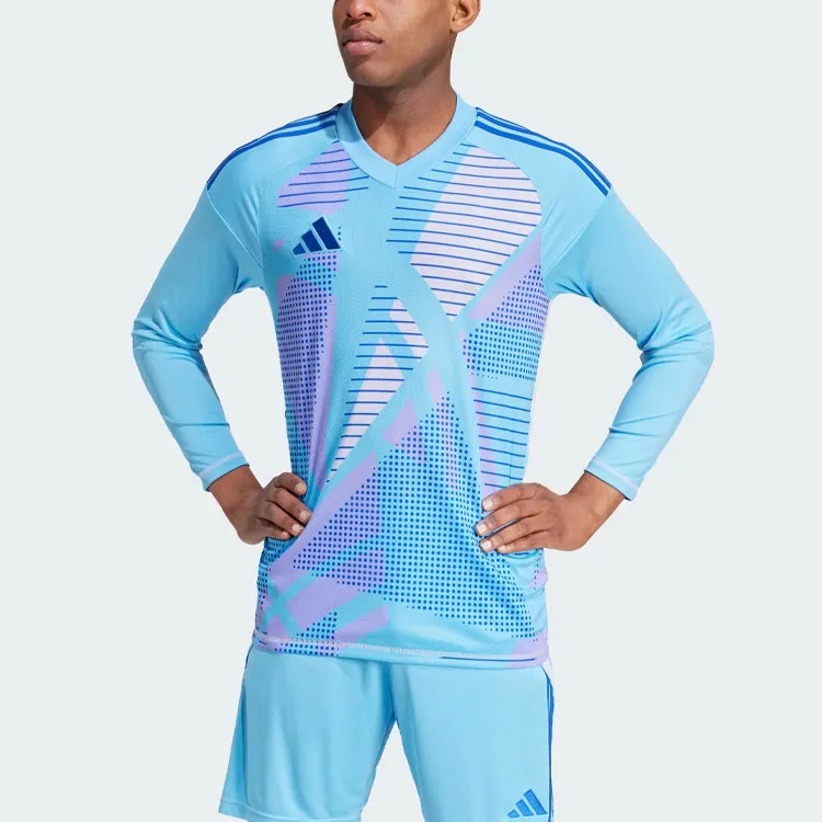 Adidas Tiro 24 Competition Long Sleeve Goalkeeper Jersey Soccer Jersey Men's Half Blue-2