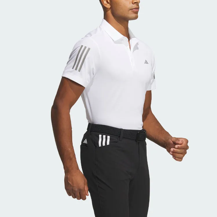 Adidas AEROREADY 3 Stripes Polo Shirt Polo Shirt Men's White-3