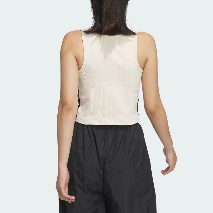 Adidas Originals 3 Stripes Tank Tops Women's Wonder White-2