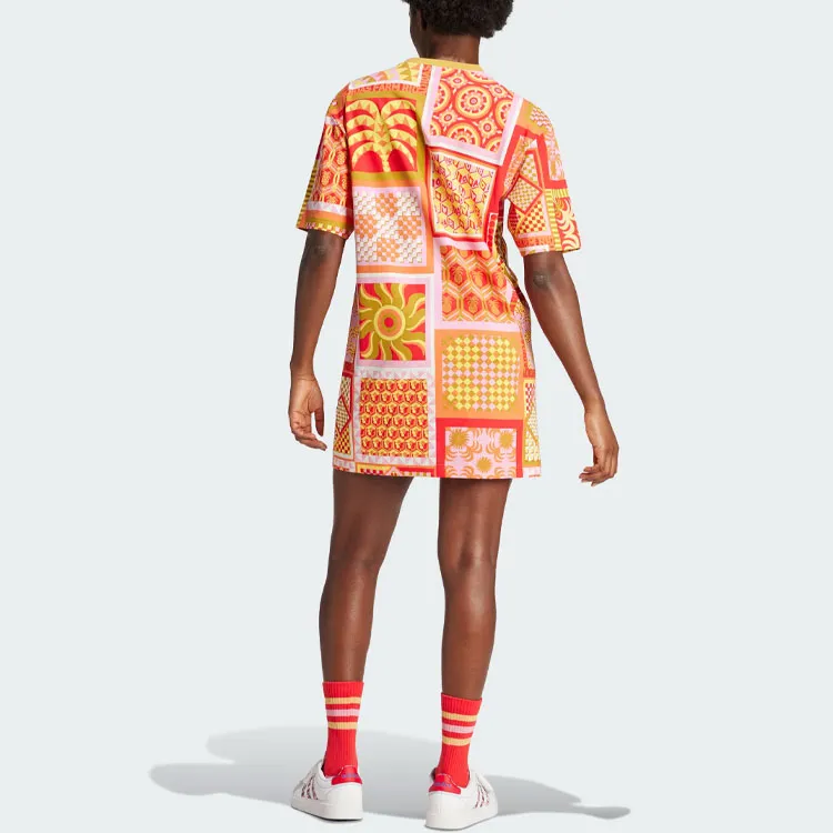 Adidas Free Shipping With AdiClub Adidas X Farm Rio Slim Dress-2