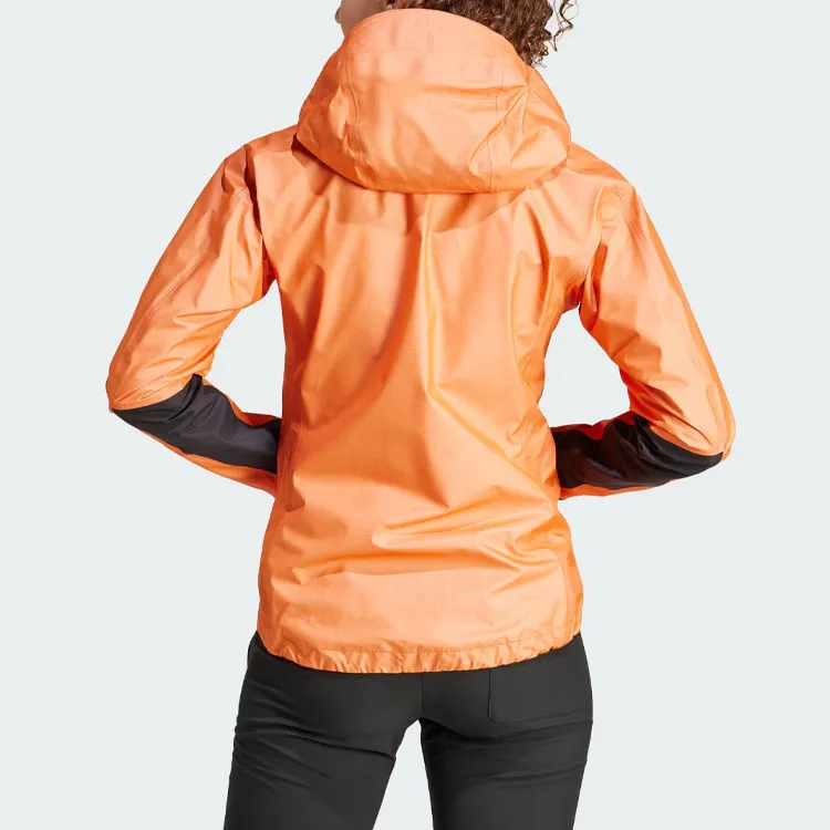 Adidas Terrex Techrock Light Gore-Tex Active Rain Jacket Jackets Coats Women's Semi-Impact Orange-1