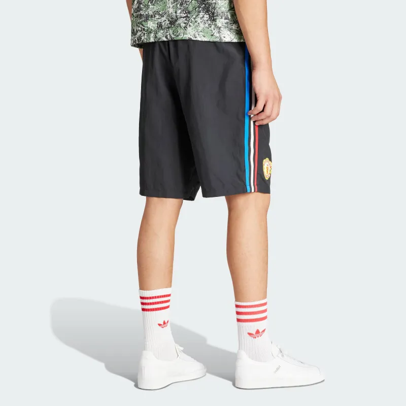 Adidas x Stone Roses Manchester United Soccer Bottoms Men's Black-2