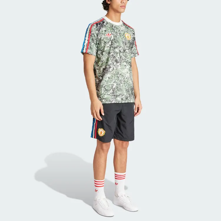 Adidas x Stone Roses Manchester United Soccer Bottoms Men's Black-3