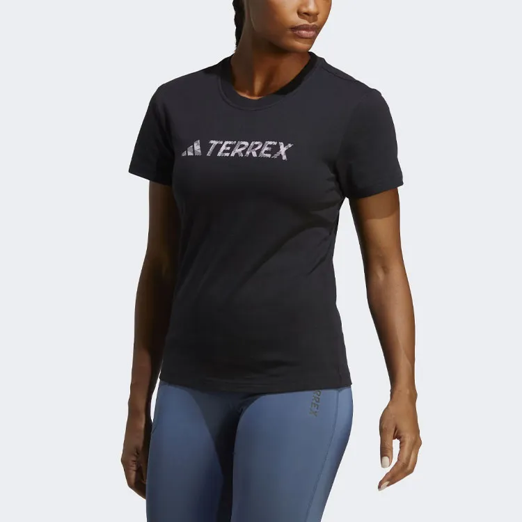 Adidas Terrex Classic Logo T-Shirt T-Shirt Women's Black-1