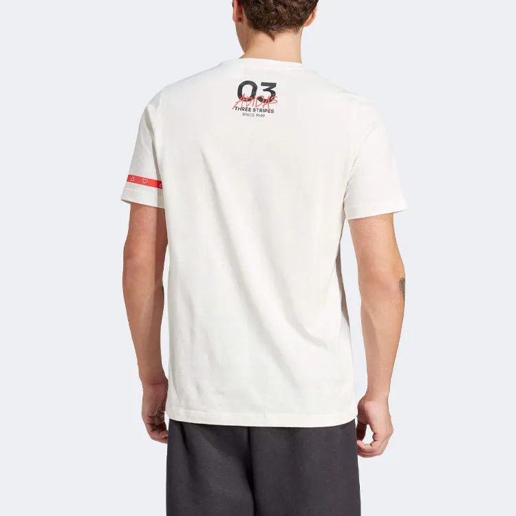 Adidas Brand Love Collegiate T Shirt Men's White-2