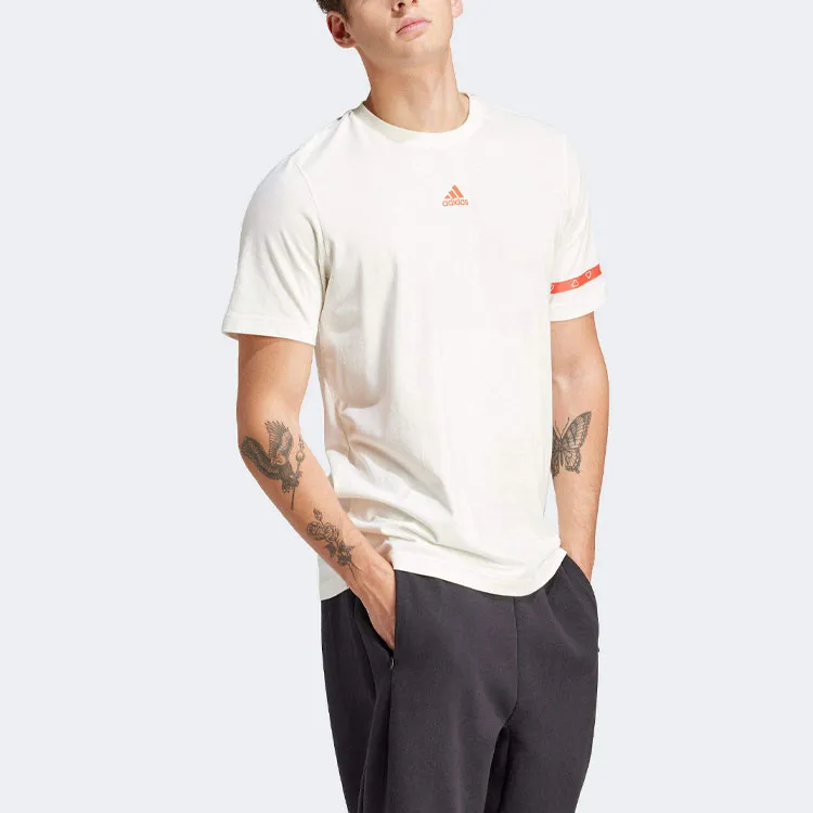 Adidas Brand Love Collegiate T Shirt Men's White-3