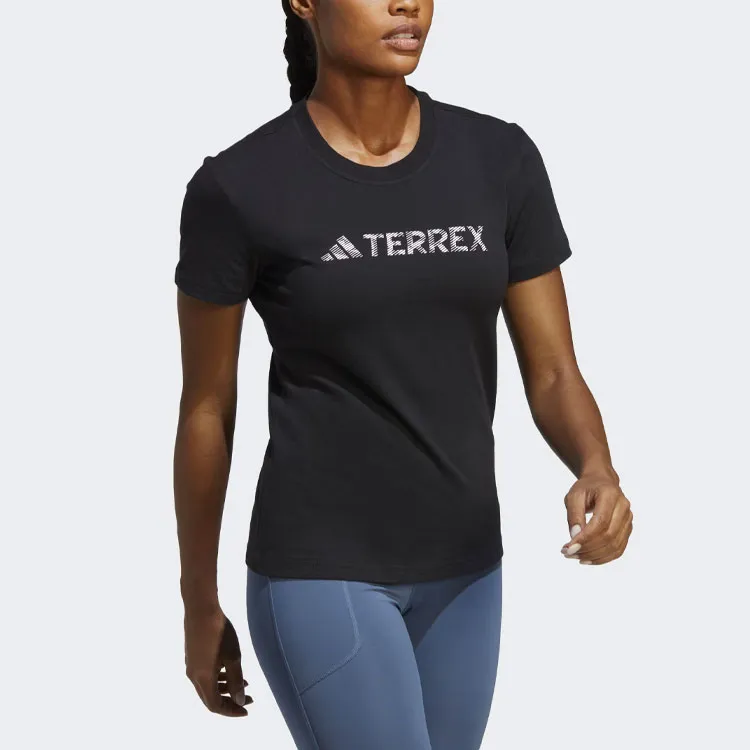 Adidas Terrex Classic Logo T-Shirt T-Shirt Women's Black-3