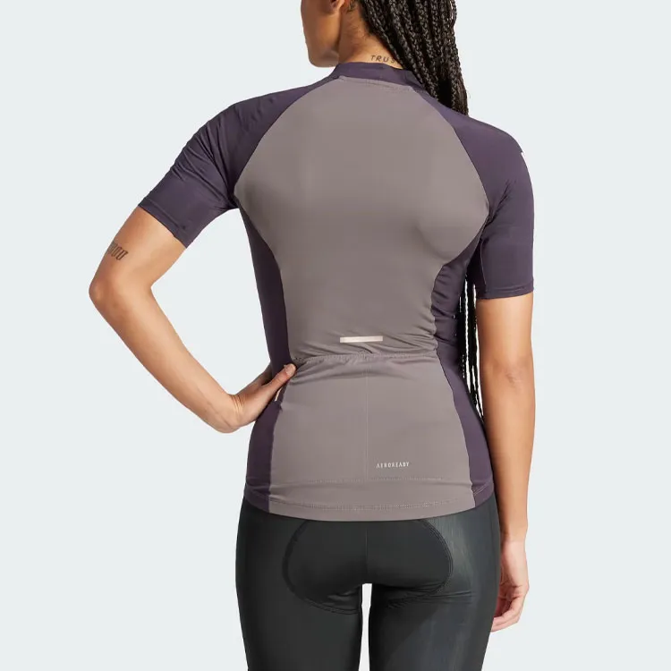 Adidas Essentials 3-Stripes Cycling Jersey Cycling Clothing Women's Charcoal-2